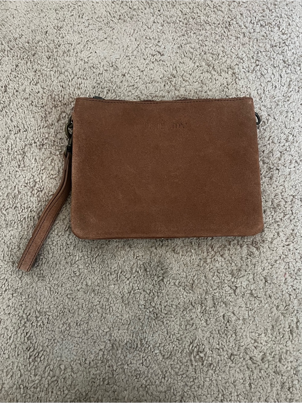 Pendleton Brown Suede Crossbody